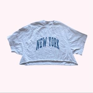 Brandy Melville New York Cropped T-Shirt